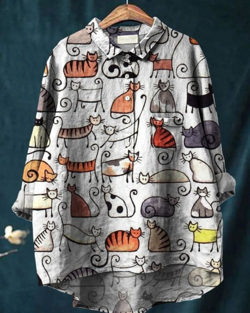 Hawaiian Style Long Sleeve Shirt