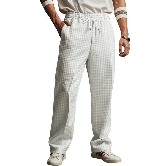 Thin Men's Loose Casual Minimalism Wide Leg Pants