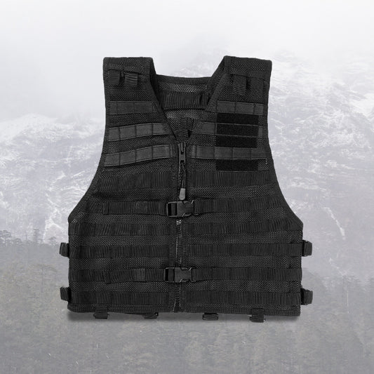 Pure Black Protective Outdoor Tactics Vest