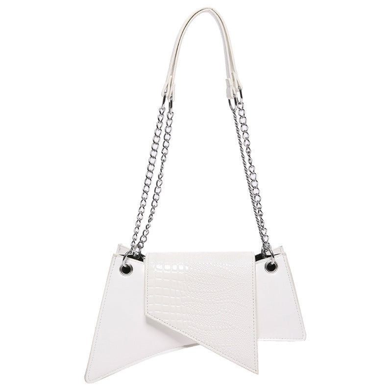 Stone Pattern Patent Leather Glossy New Square Pouch Women