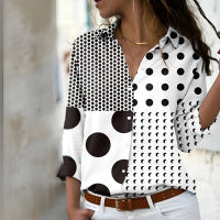 Fashion Plus Size Printed Long-sleeved Shirt