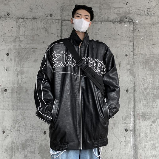 High Street Locomotive PU Snake Skin Pattern Overalls