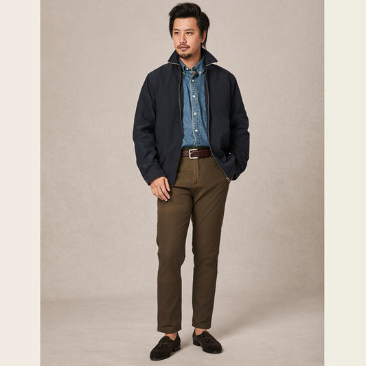 Spring Classic Lapel Contrast Color Sports Jacket