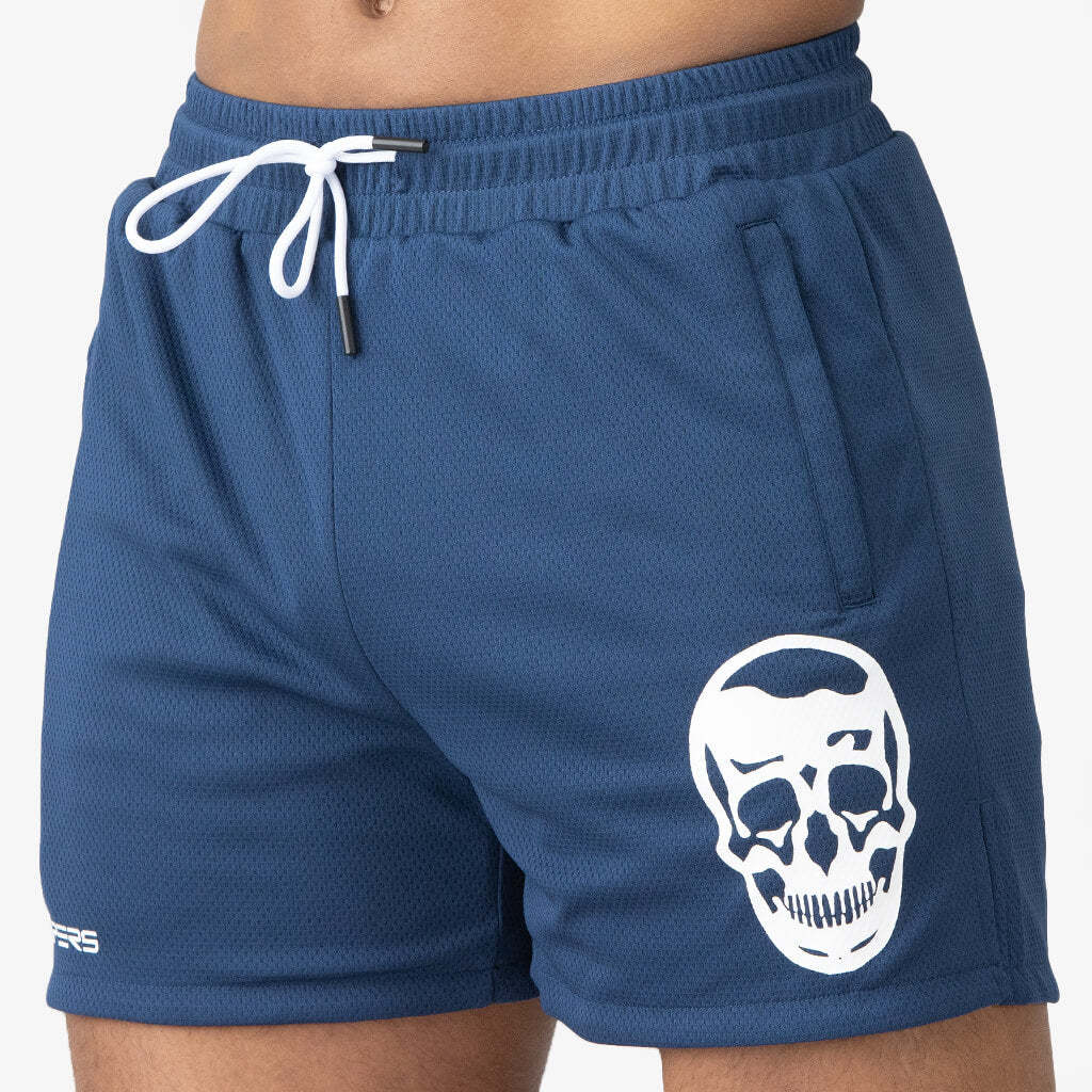 Men's Athletic Shorts Muscle Workout Training Mesh Breathable Slim Fit Below The Knee