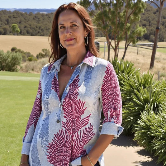 Women's Drop-shoulder Sleeve 3D Digital Printing Shirt