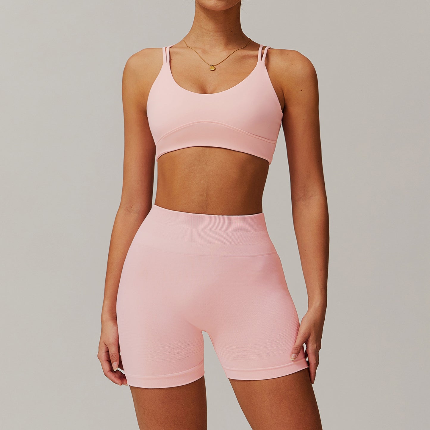Quick-drying Yoga Suit Cross Beauty Back Workout Exercise Outfit