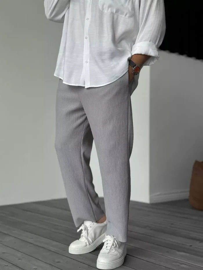 Hong Kong Style Loose Straight Sports Casual Pants