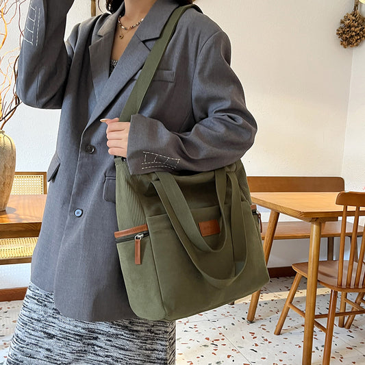 Fashion New Corduroy Tote Bag For Women