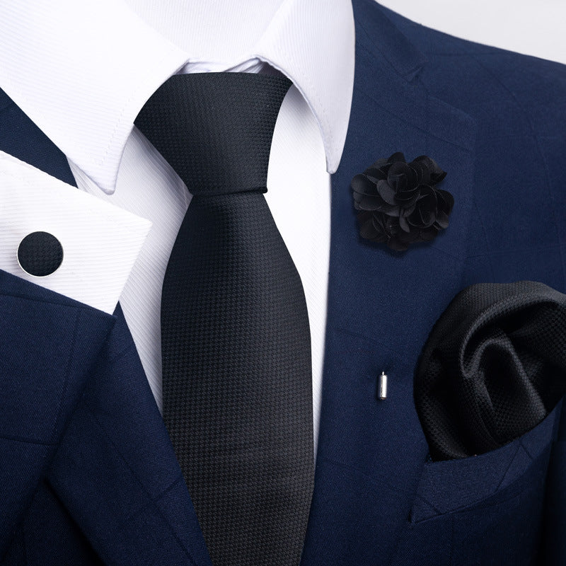 Men's Tie Suit Pocket Square Combo