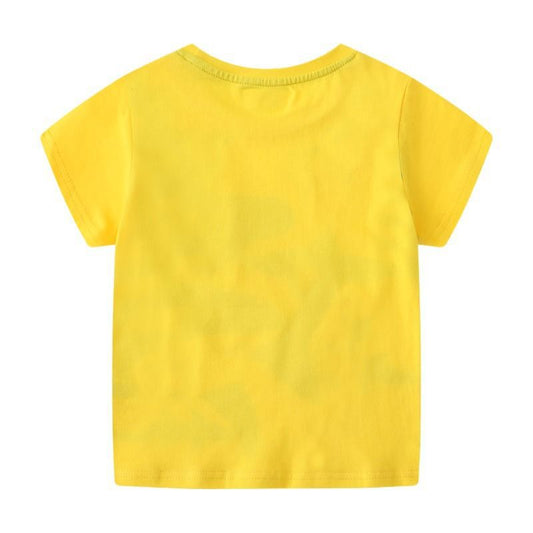 Children's Luminous Shark Pattern Short-sleeved T-shirt