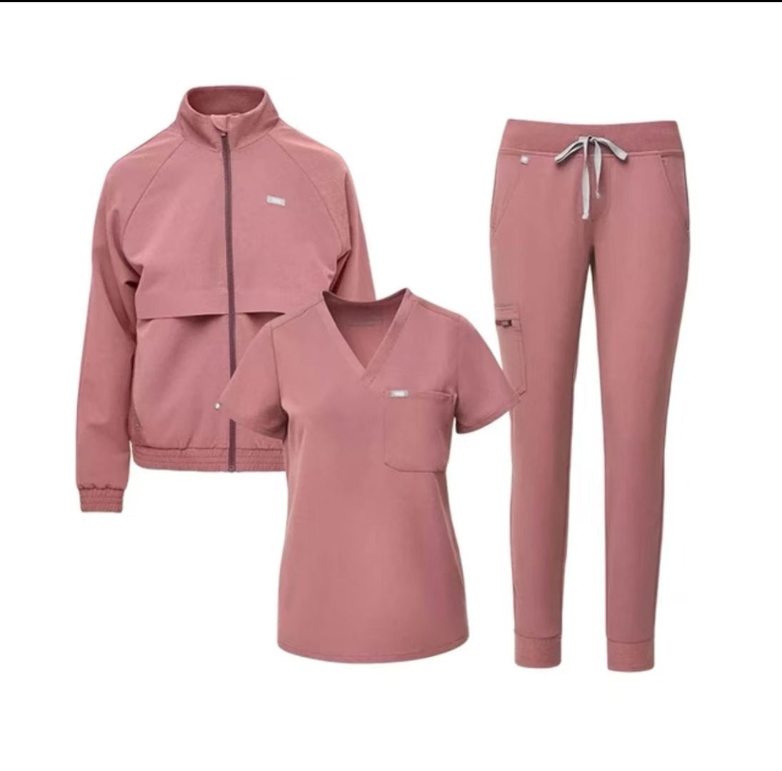 Anti-Wrinkle Coat Jacket Fleece-lined Surgical Gown Protective Suit