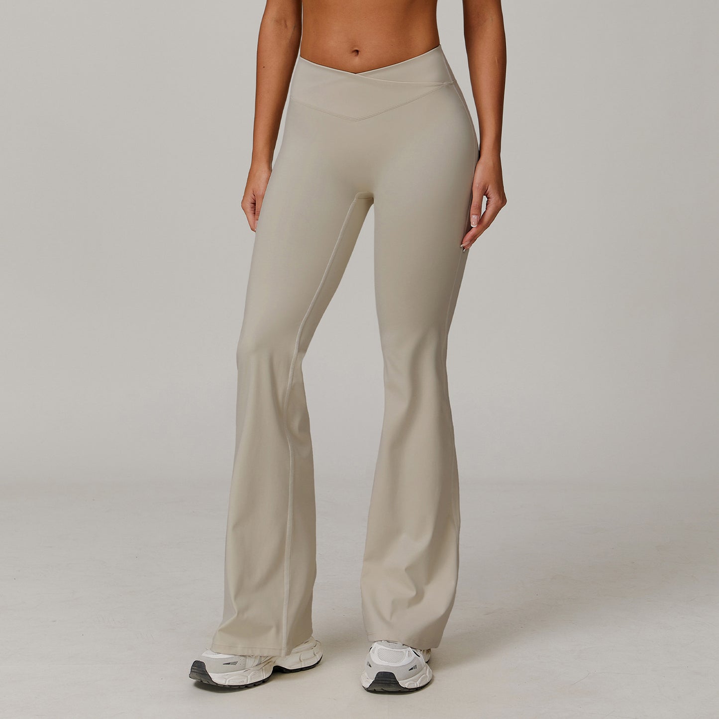 High Waist Running Sports And Leisure Skinny Versatile Bell-bottom Pants Women