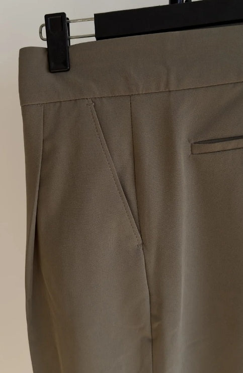 High Waist Slim Fit Business Casual Trousers