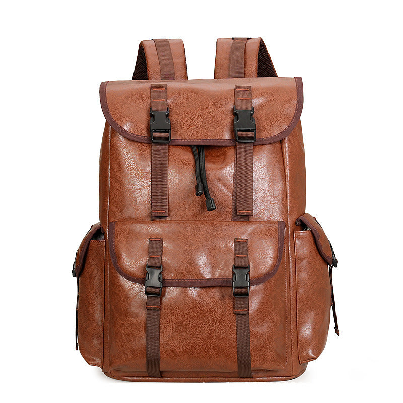 PU Leather Business Outdoor Backpack