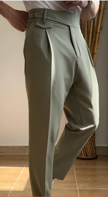 High Waist Slim Fit Business Casual Trousers