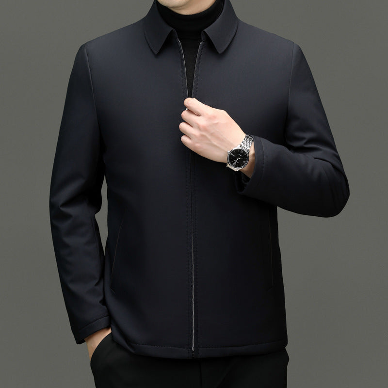 Middle-aged Father Business Casual Pure Color Cotton Clothing Tide