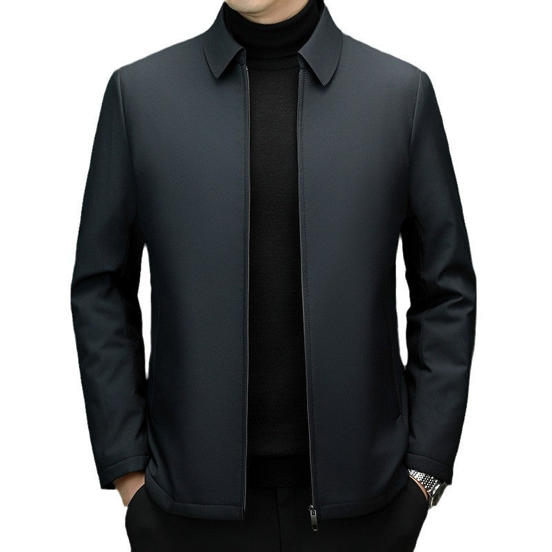 Middle-aged Father Business Casual Pure Color Cotton Clothing Tide