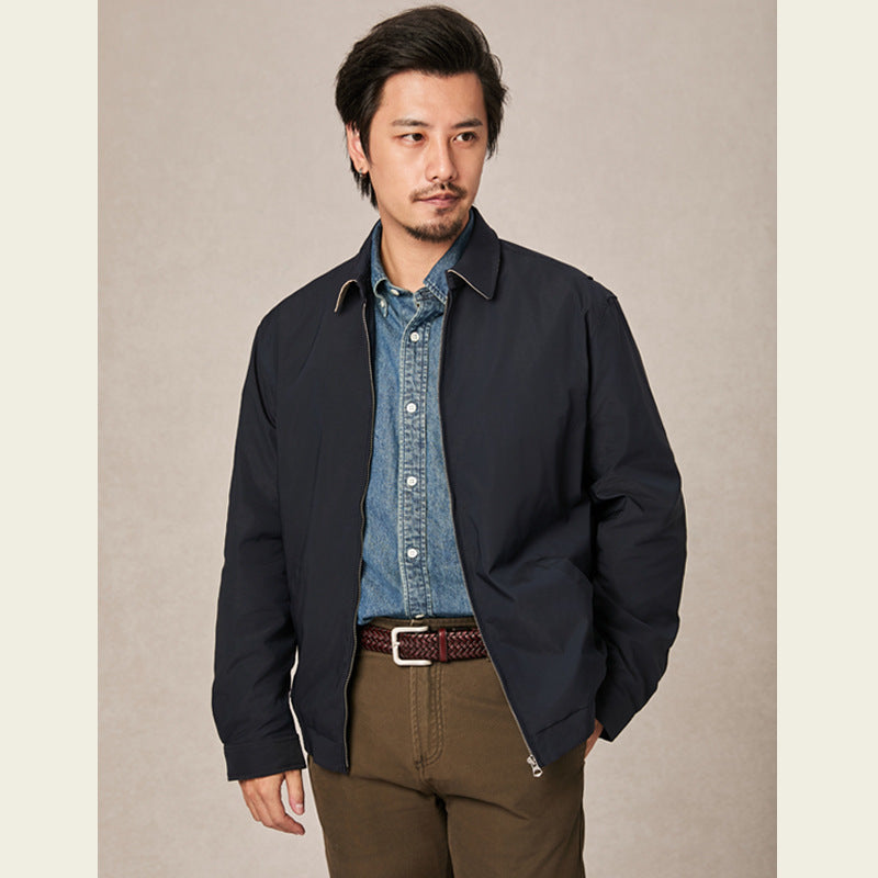 Spring Classic Lapel Contrast Color Sports Jacket