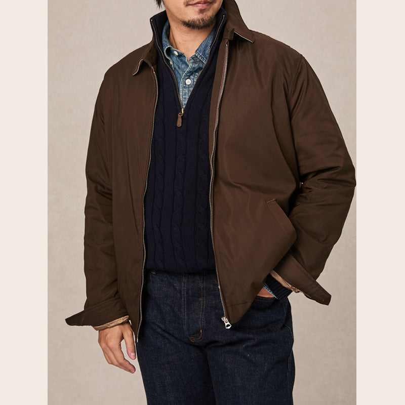Spring Classic Lapel Contrast Color Sports Jacket