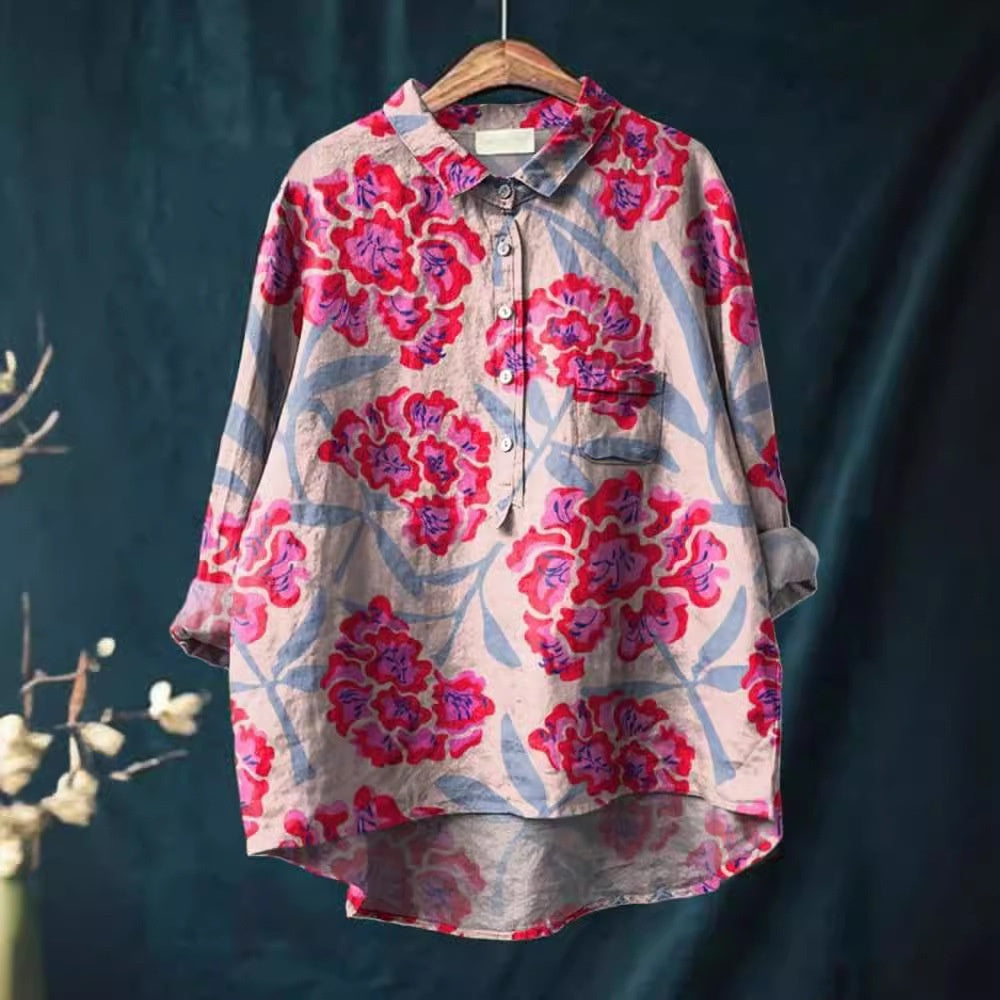 Hawaiian Style Long Sleeve Shirt