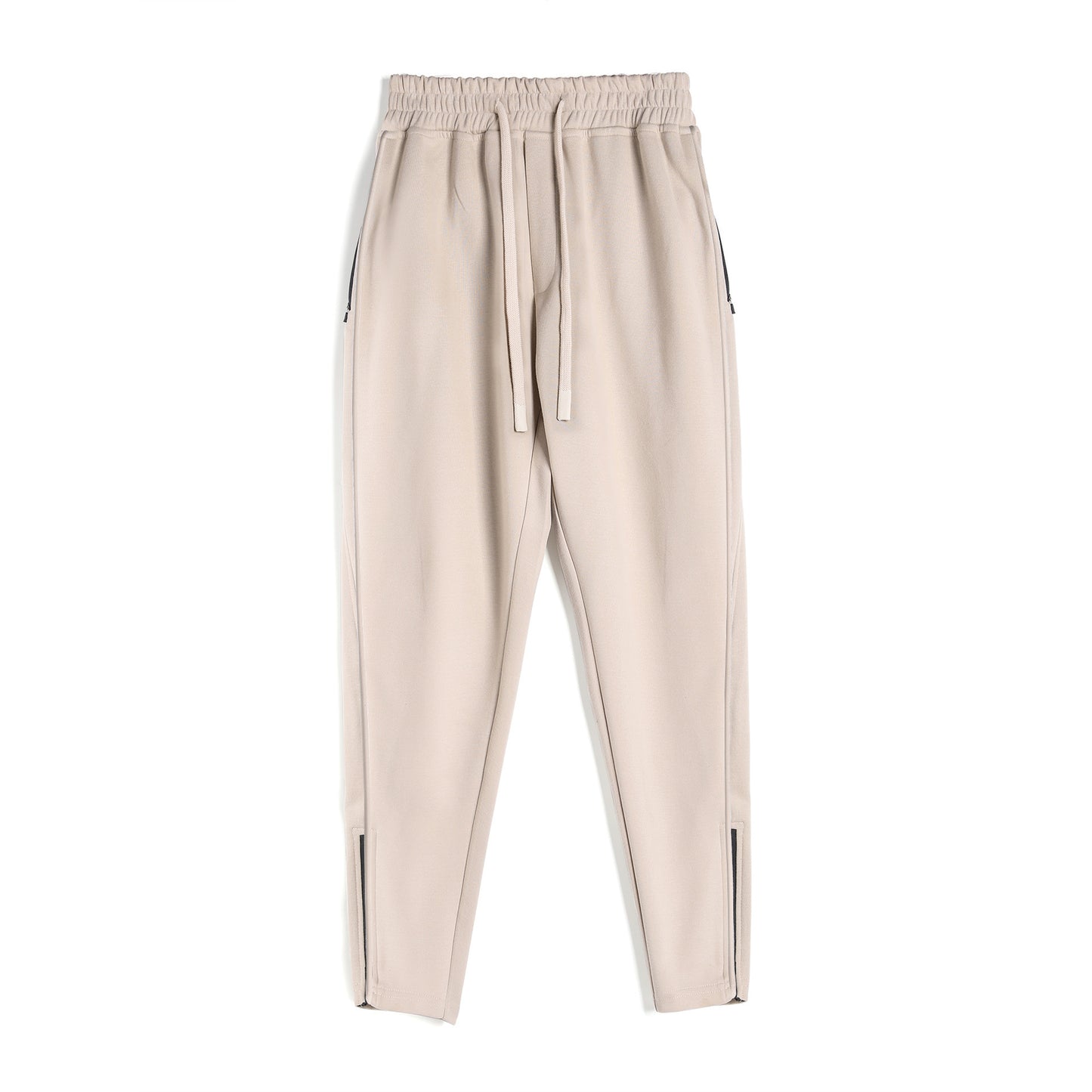 Slim Fit Leg Opening Zipper Ankle Banded Pants