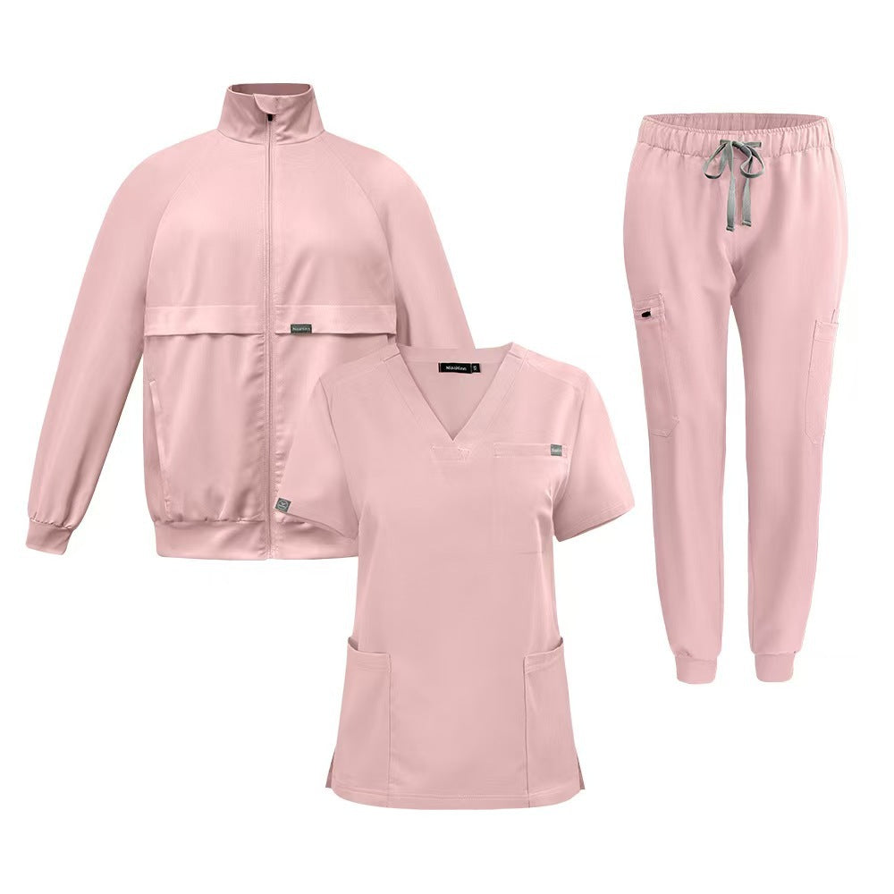 Anti-Wrinkle Coat Jacket Fleece-lined Surgical Gown Protective Suit