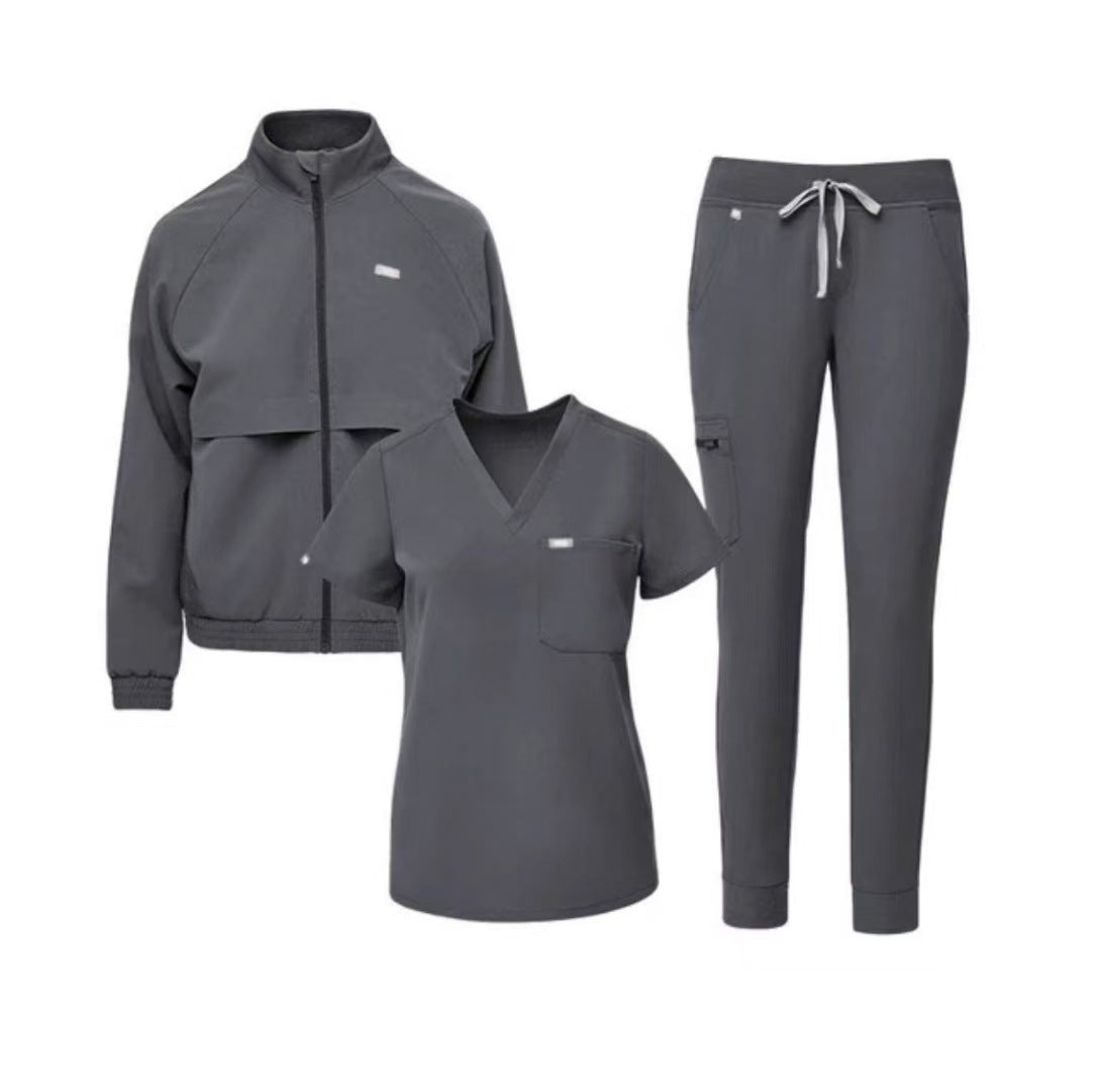 Anti-Wrinkle Coat Jacket Fleece-lined Surgical Gown Protective Suit