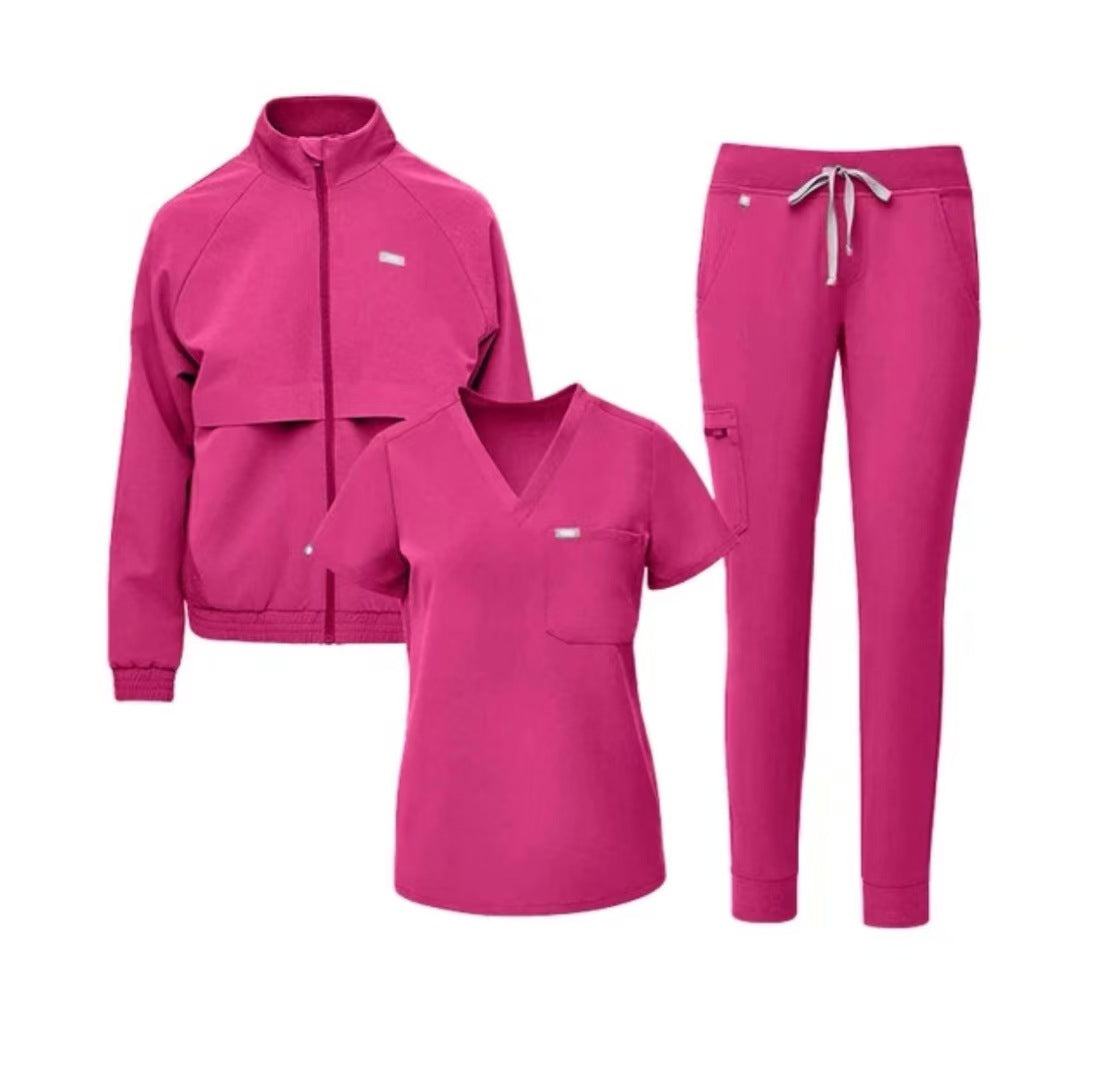 Anti-Wrinkle Coat Jacket Fleece-lined Surgical Gown Protective Suit