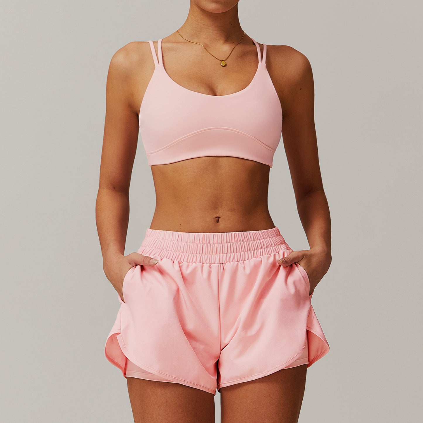 Quick-drying Yoga Suit Cross Beauty Back Workout Exercise Outfit