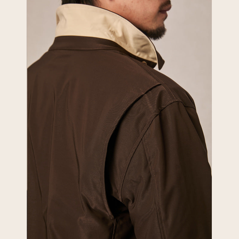 Spring Classic Lapel Contrast Color Sports Jacket