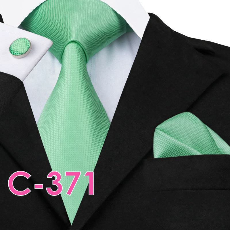 Solid Silk Mens Ties Neck Tie Set For Men