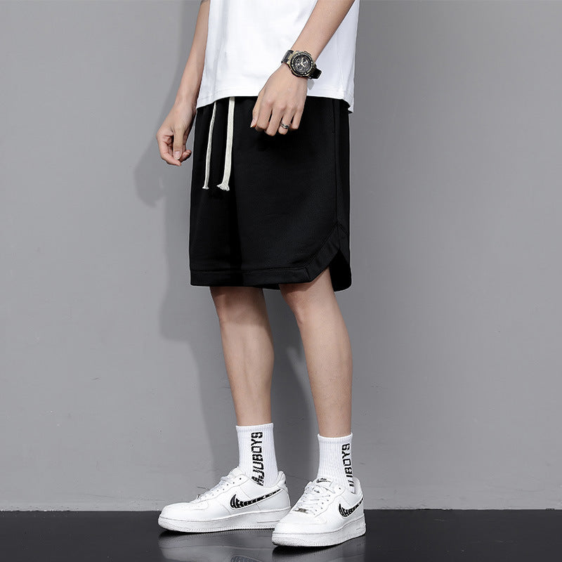 Summer Basketball Shorts Beach Solid Color Leisure Sports Five Points